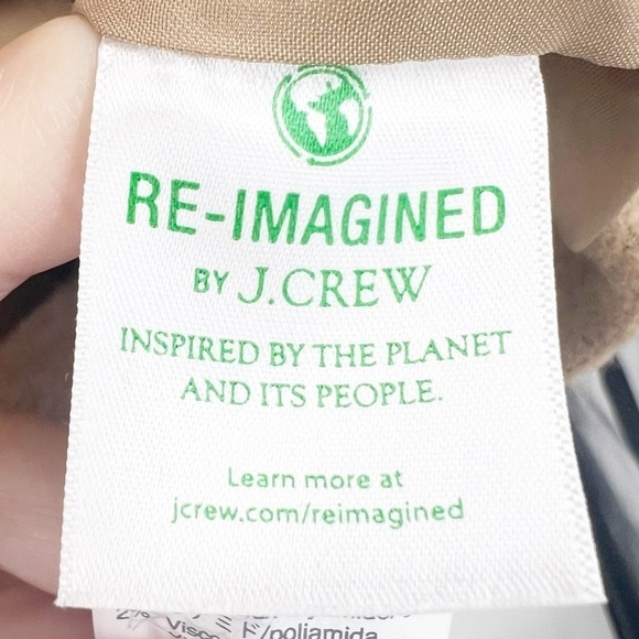 ✅ J. Crew Factory City Coat Heather Acorn Size 00 Wool Blend - Picture 4 of 11